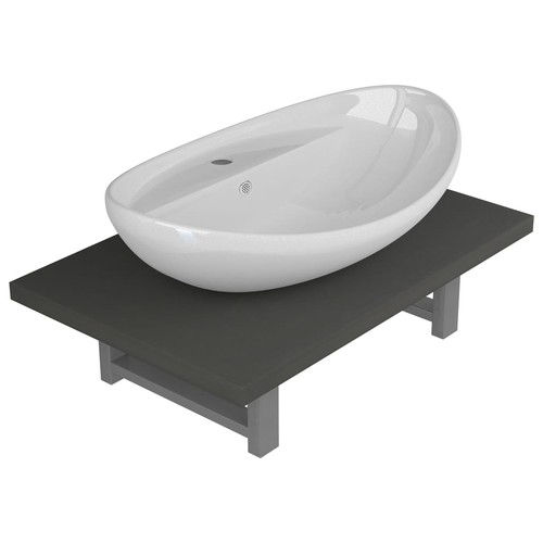 Bathroom oval basin ceramic - bathroom,