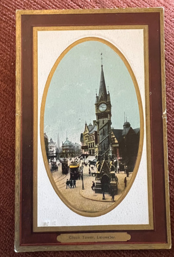 Antique postcard leicester - postcard,