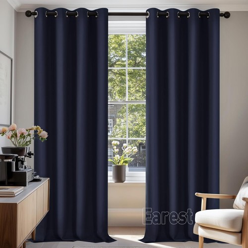 Pair blackout curtains eyelet - pair,