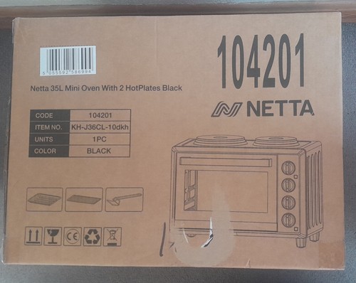 Netta 35l oven - 35l, plates