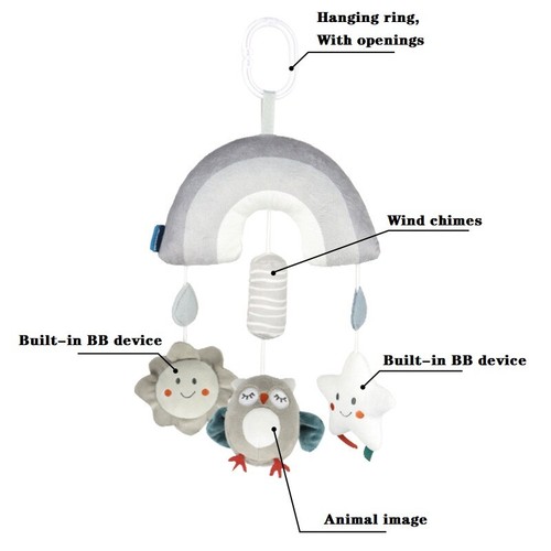 Baby crib hanging rattles toys - crib,