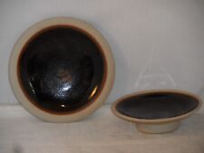 Crowan Studio Pottery Small Stoneware Tenmoku Glazed Dishes Harry & May Davis