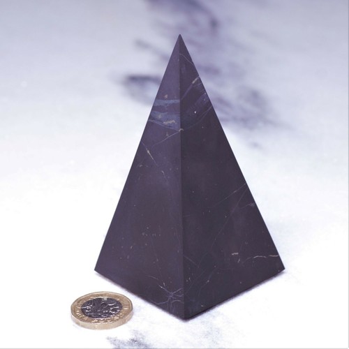 Shungite tall pyramid 50mm - tall,