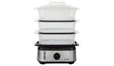 Cookworks Food Steamer 3 Tier 400W Stainless Steel Kitchen Cooker 3209750 R