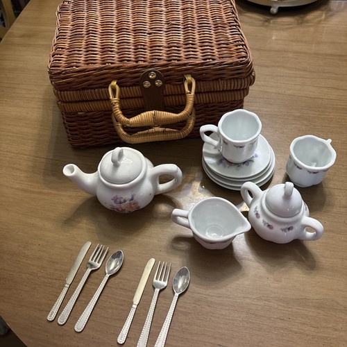 Vintage mini tea set with - tea,