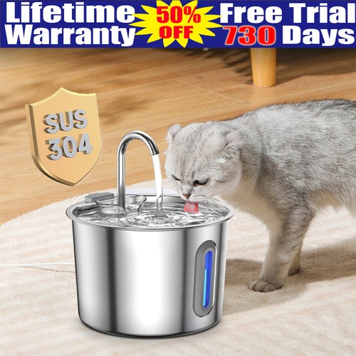 Cat water fountain - water,