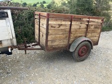 Vintage Livestock Wooden Richardson Sheep Trailer