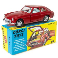 Corgi Toys - 327 M.G.B. G.T. Sports Car - Boxed Re-Issue MIB
