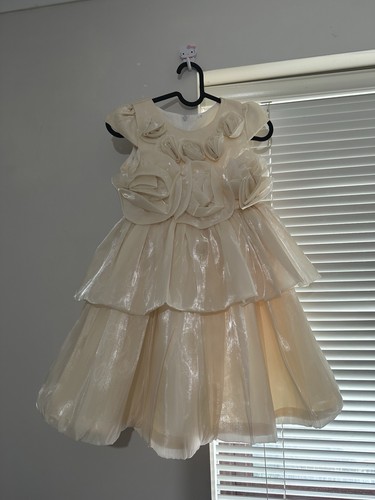 Girls silk floral party - floral, party/