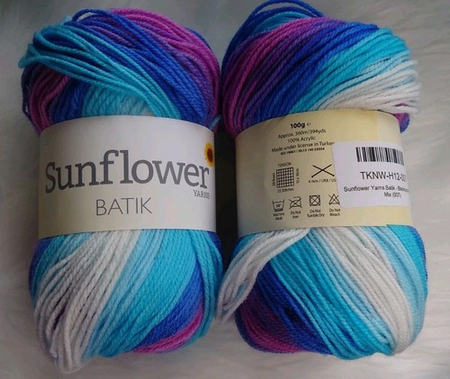 Sunflower batik yarn 5x100g - batik,
