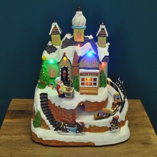 Christmas village scene bakery - christmas,