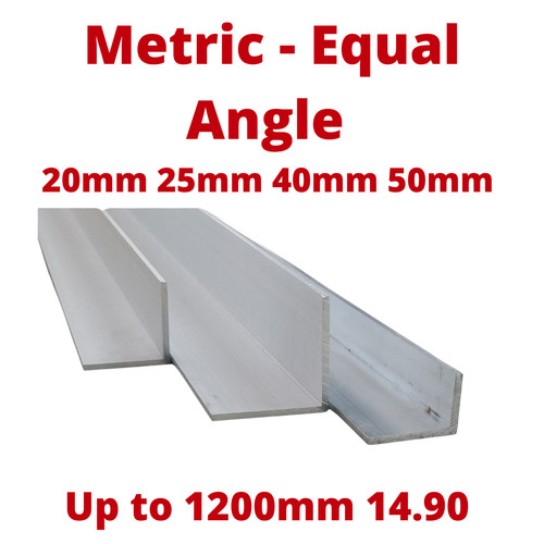 Aluminium equal angle 20x20mm - aluminium,