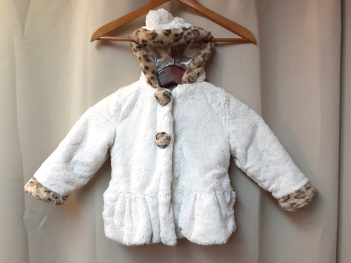 Pistachio faux fur jacket coat