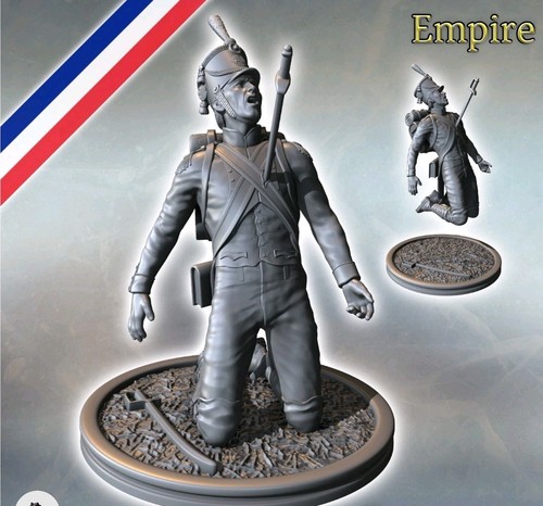 54mm french napoleonic wounded - napoleonic,