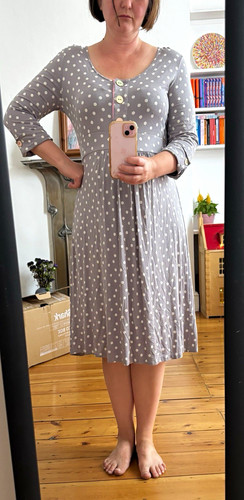 Joules grey white polka - grey/white, dot