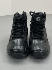 AND1 Basketball Shoes Mens Size 9.5 Black Silver Orbit High Top Court QM057-TC