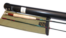 Stunning Sharpes of Aberdeen  Aquarex 8'6" 2 pc Graphite fly rod #5/6. ref 345