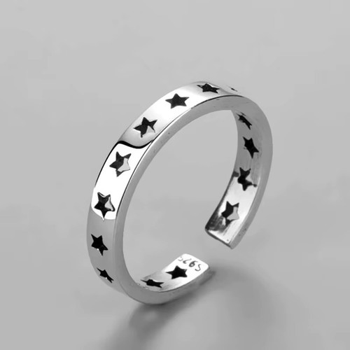 Vintage hollow star adjustable - hollow,