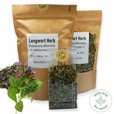 Organic LUNGWORT HERB Pulmonaria officinalis Respiratory Tract Tea Wild Harvest