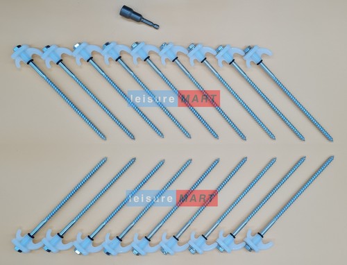 Steel screw in tent - steel,