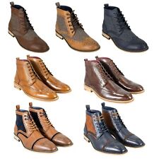 Mens Cavani Leather Peaky