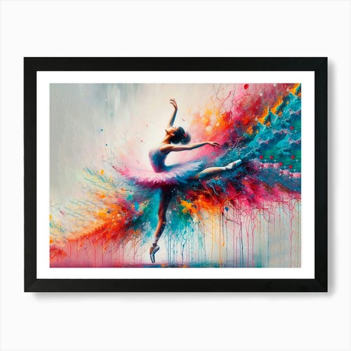 Ballerina watercolor art - in,
