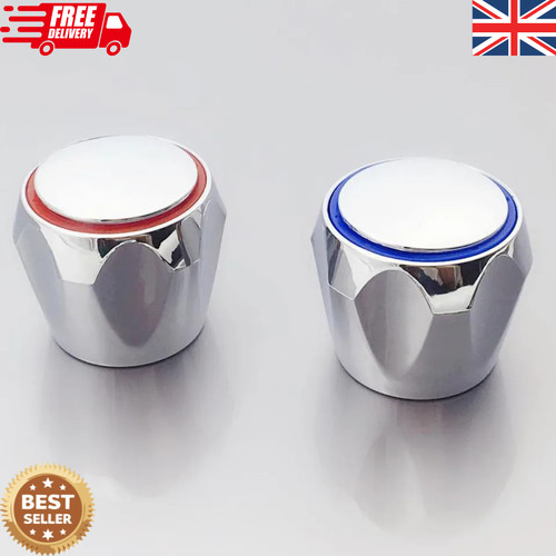 2pcs hot cold faucet - 2pcs, handle