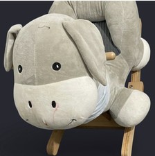 Soft grey and white plush