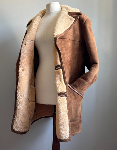 Mens sheepskin shearling coat - mens,
