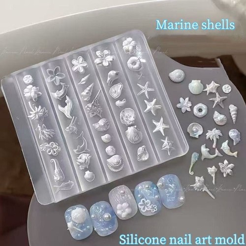 Nail art mold - art, sea