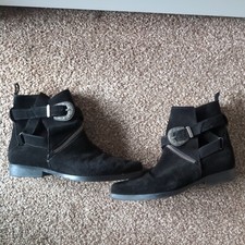  All Saints suede leather