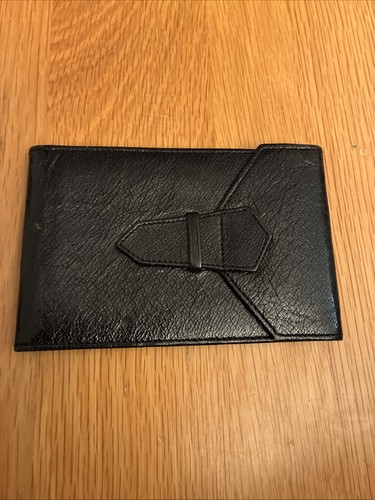 Vintage leather credit card - credit,