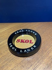 Vintage Retro Skol Ashtray Melamine New Old Stock Man Cave Bar Decoration Prop