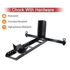 MOTORCYCLE MOTORBIKE FRONT WHEEL CHOCK STORAGE VAN TRANSPORT PADDOCK STAND 17-24