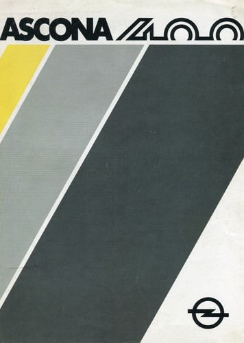 Opel ascona 400 - opel, brochure