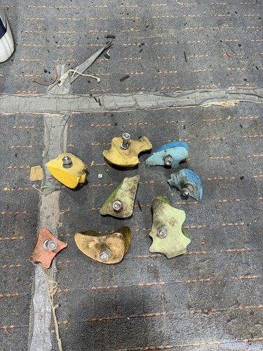 Climbing holds used - 8,
