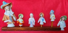 Vintage Porcelain half dolls