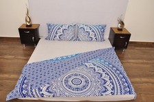 Indian blue white ombre - indian,