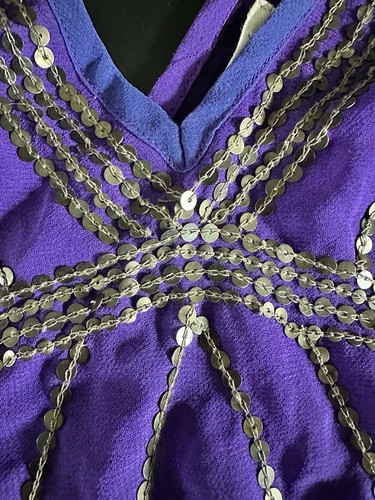 Ecote chiffon purple sequin - chiffon,