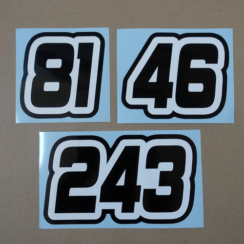 Custom race number vinyl - custom,
