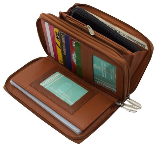 Genuine leather womens rfid - leather,