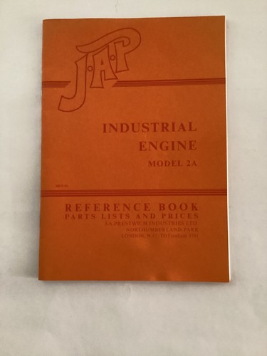 Industrial engine book - j.a.p.,