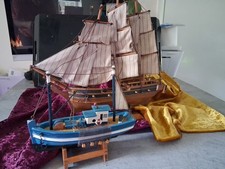 Collection of Small Wooden Boats Various Sizes