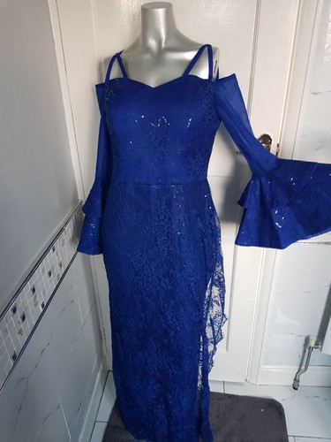 Royal blue asoebi - , lace