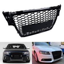 Honeycomb Mesh RS Style Front Bumper Grill 8K0853651 For Audi A4 B8 S4 RS4 09-12