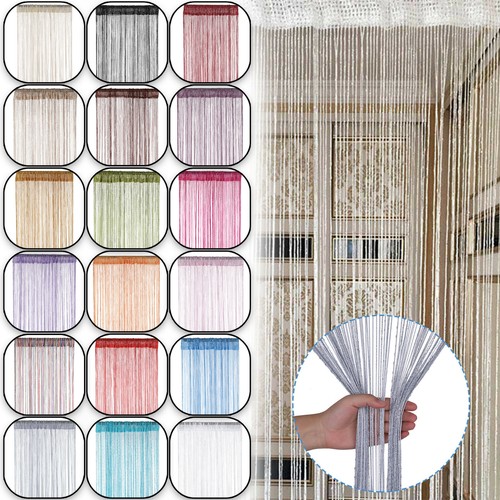 String curtain panels - string,