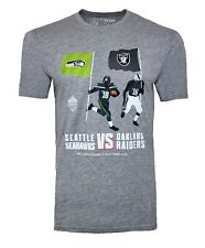Oakland Raiders T Shirt Mens M L XL 2XL v Seattle Seahawks NFL Top