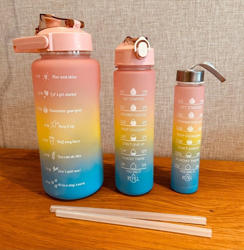 3pcs gradient plastic - gradient, water