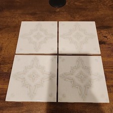 Vintage H &R Johnson Cristal Lot of 4 ceramic wall tiles NOS Made In England