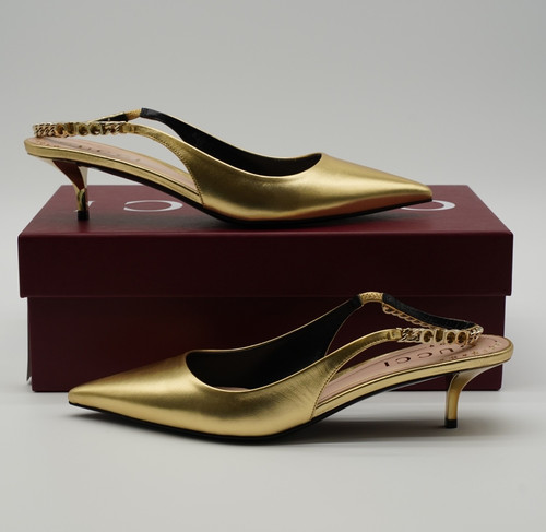 Gucci slingback signoria gold - gucci,